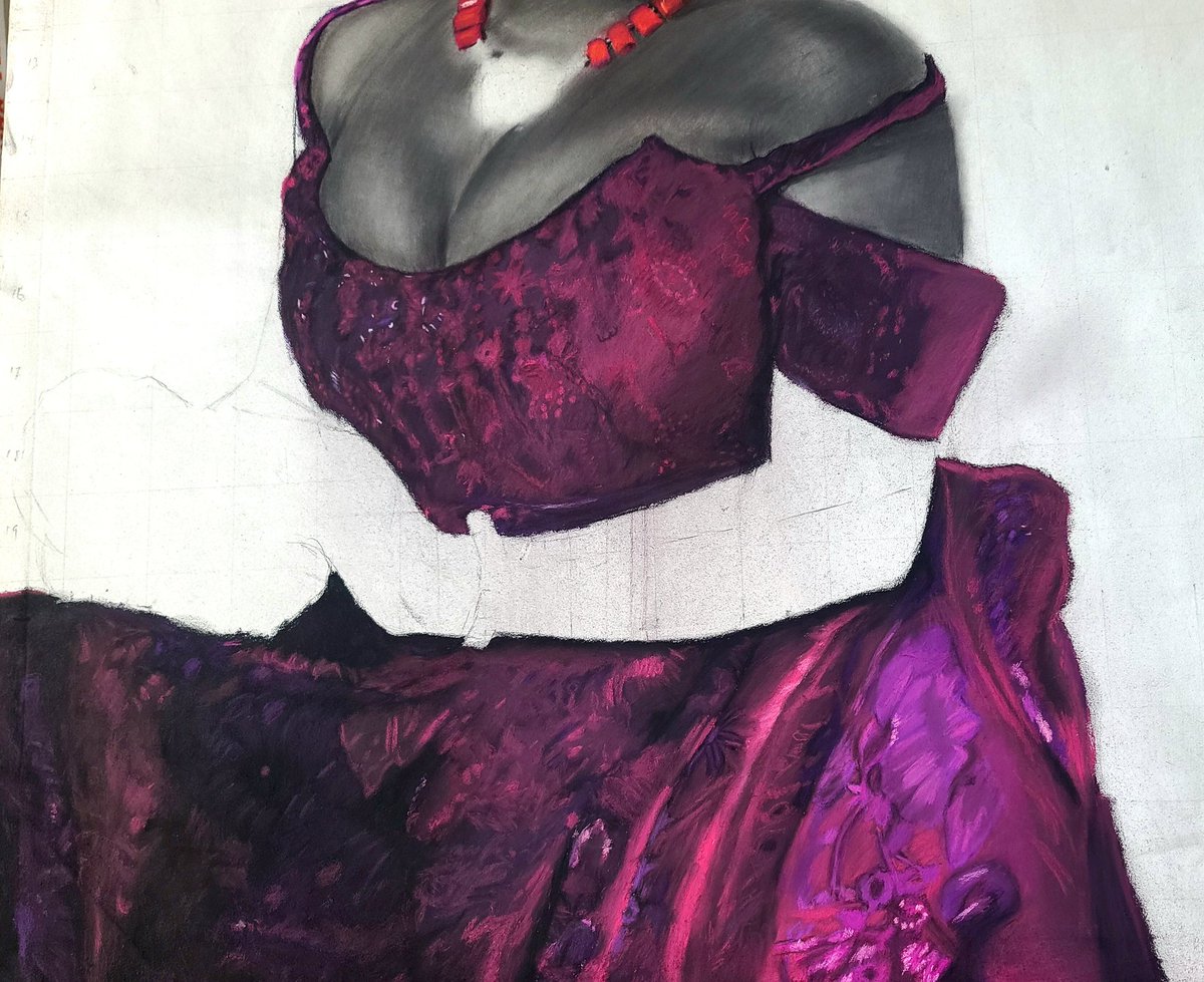 OAbugu96976's tweet image. Creating royalty with just charcoal and pastel on canvas. 
A new project is before you all..
I am already excited about it .
Can&apos;t wait to see how this one turns out.