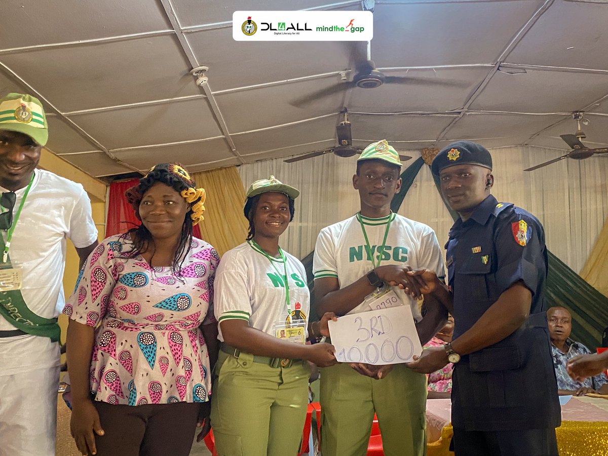 Dl4allcdsosun's tweet image. Congrats to the winners of the National-wide MindTheGap Inter-Platoon Batch B2 Debate Competition 2025! At Ede camp, Osun State, Platoon 2, Platoon 4, and Platoon 10 showcased impressive problem-solving skills, emphasizing critical thinking, collaboration, etc. #dl4all #batchB2
