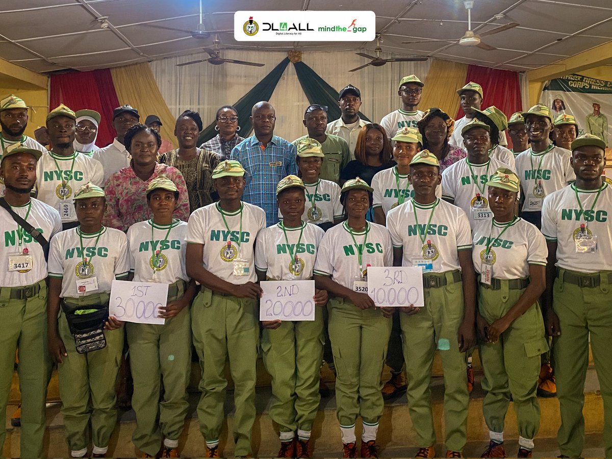 Dl4allcdsosun's tweet image. Congrats to the winners of the National-wide MindTheGap Inter-Platoon Batch B2 Debate Competition 2025! At Ede camp, Osun State, Platoon 2, Platoon 4, and Platoon 10 showcased impressive problem-solving skills, emphasizing critical thinking, collaboration, etc. #dl4all #batchB2