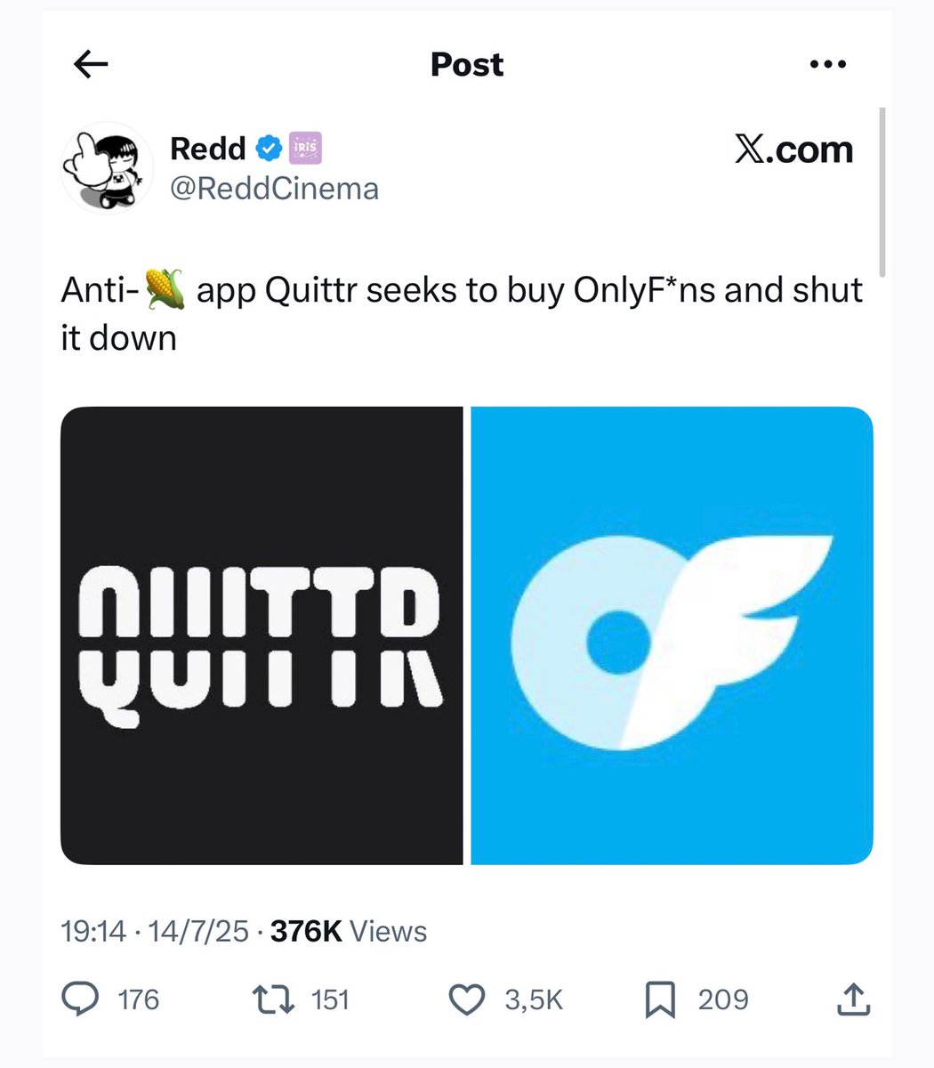 Doing collabs with big faceless accounts on twitter is a fast and low cost way to grow apps.

QUITTR only spent $100 on these tweets and with just one of them they made $80,000 (11 million impressions)