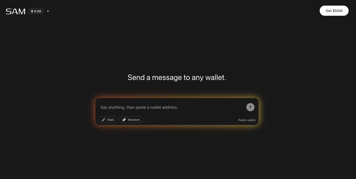 how is the token for this tek sitting under 200K market cap? $SAM means SEND A MESSAGE - just dont say I didn't share the message with you.. early!