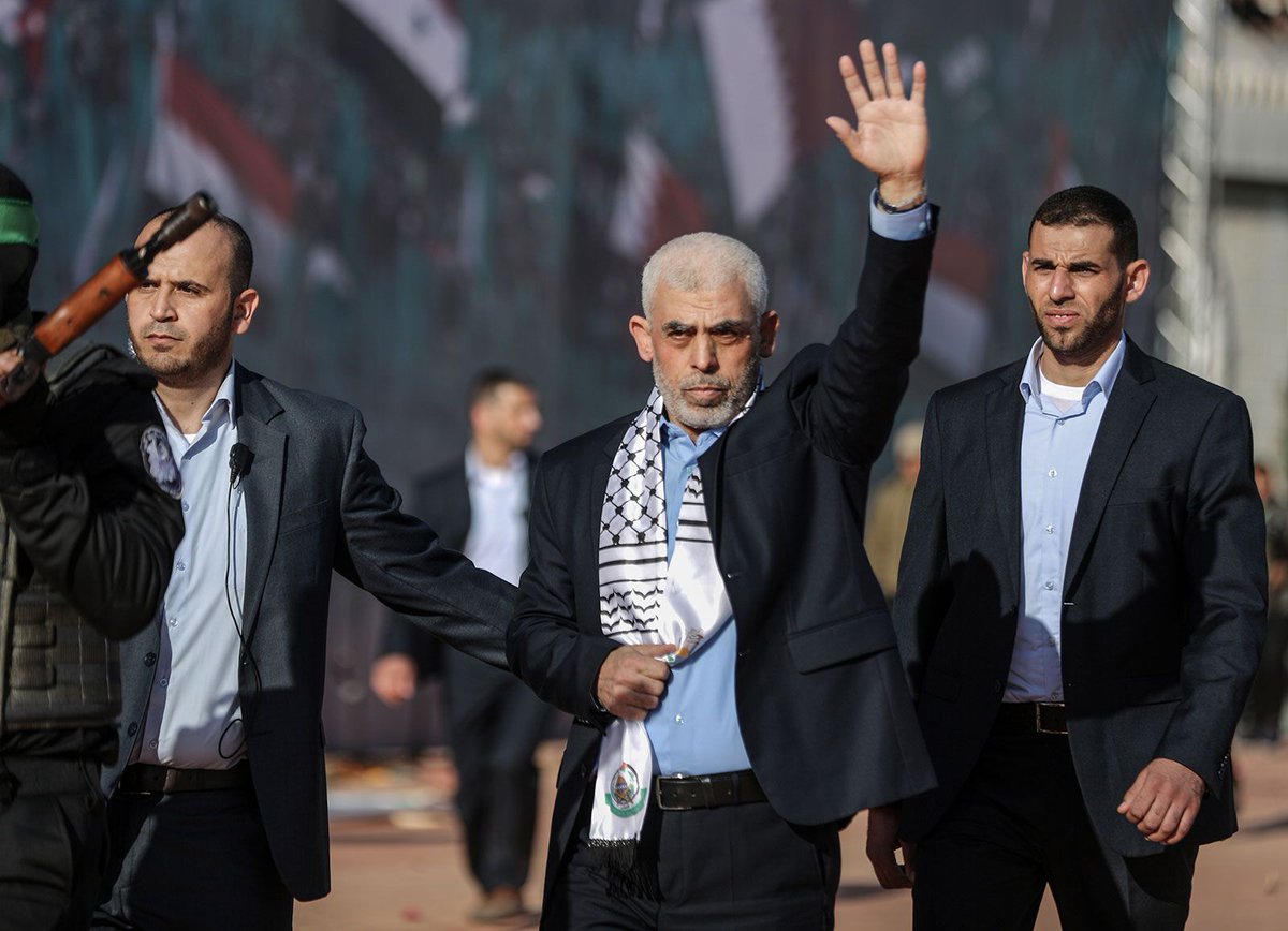 DrUsamaAkram's tweet photo. When a person is brave, he is called a wolf. When he is strong, he is called a lion. When he is merciful he is called a human. When all the qualities are combined in him, he is called Yahya Sinwar. 
#HamasMeansPalestine https://t.co/9R0EqrxR0q