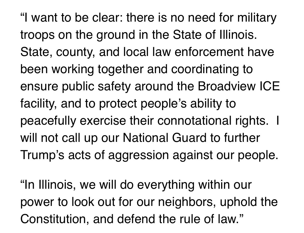 NEWS: Trump is federalizing 300 National Guard troops in Illinois, Gov. Pritzker announced.
