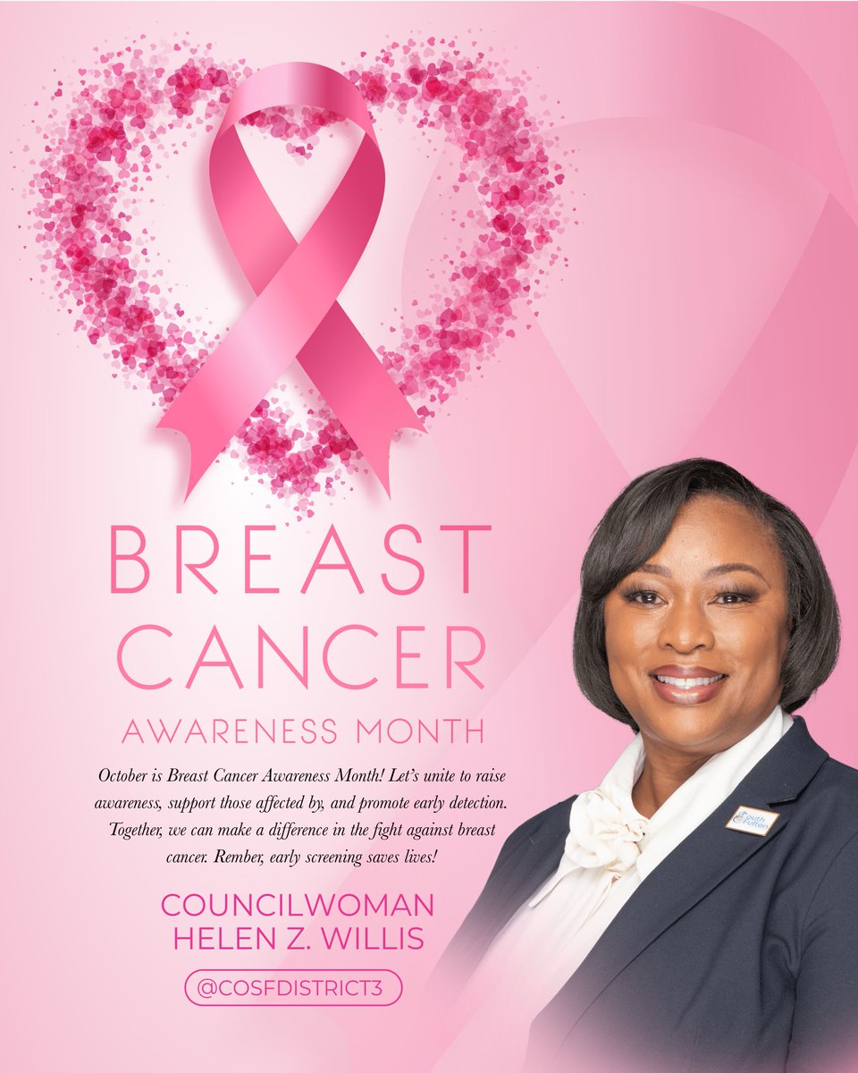 October is Breast Cancer Awareness Month 

Together, we stand strong in hope, unity, and action. Let’s honor survivors, support those still fighting, and remember those we’ve lost by raising awareness and encouraging early detection. 

#BreastCancerAwareness #HopeStrengthLove