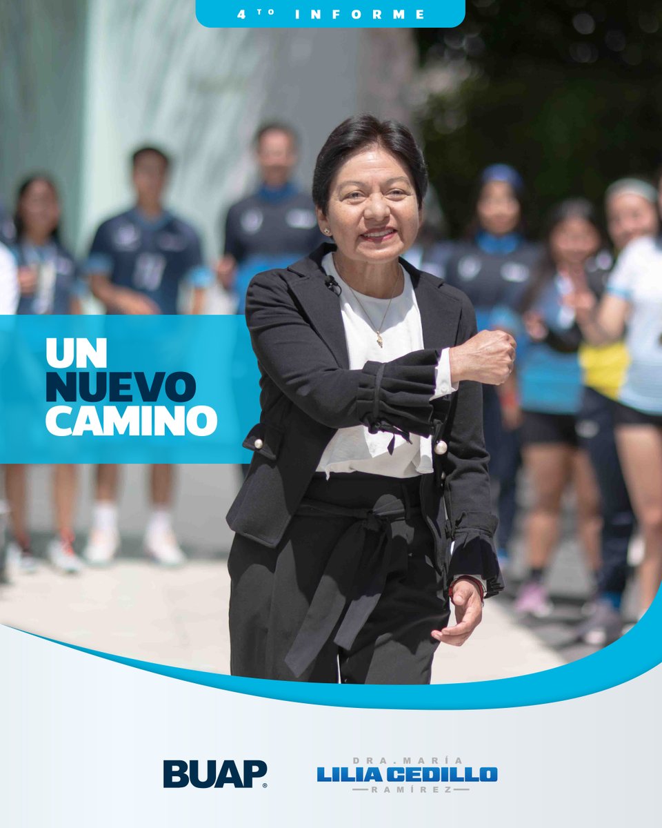 BUAPoficial's tweet image. 🔵Cuidar el presente es transformar el futuro.
4o Informe de Labores.
Dra. María Lilia Cedillo Ramírez.
Un nuevo comienzo.
#BUAP #4oInformeBUAP #LiliaCedillo #UnNuevoComienzo #UnNuevoCamino