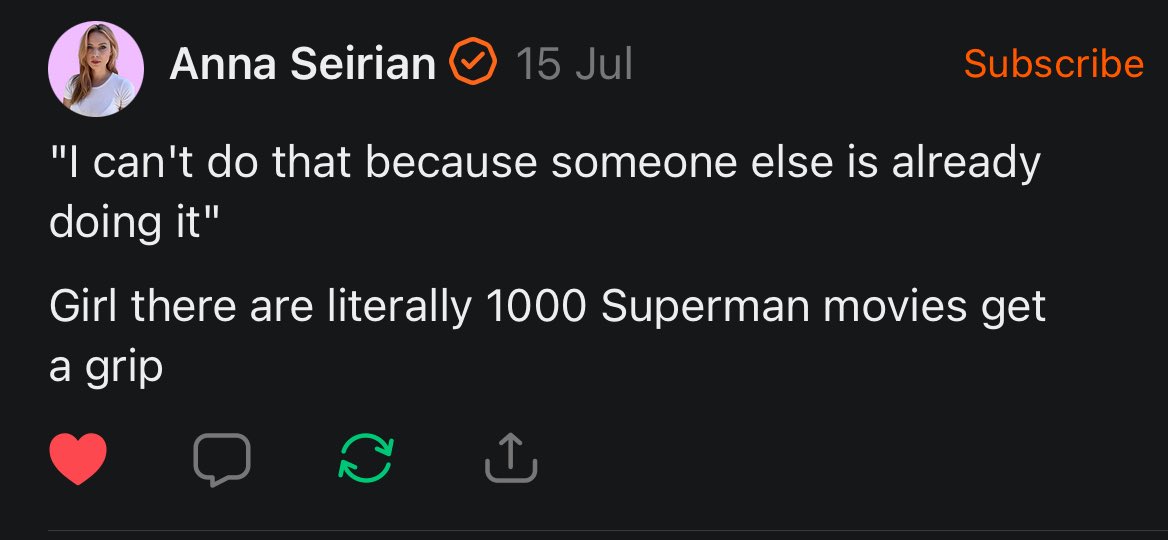 What she said