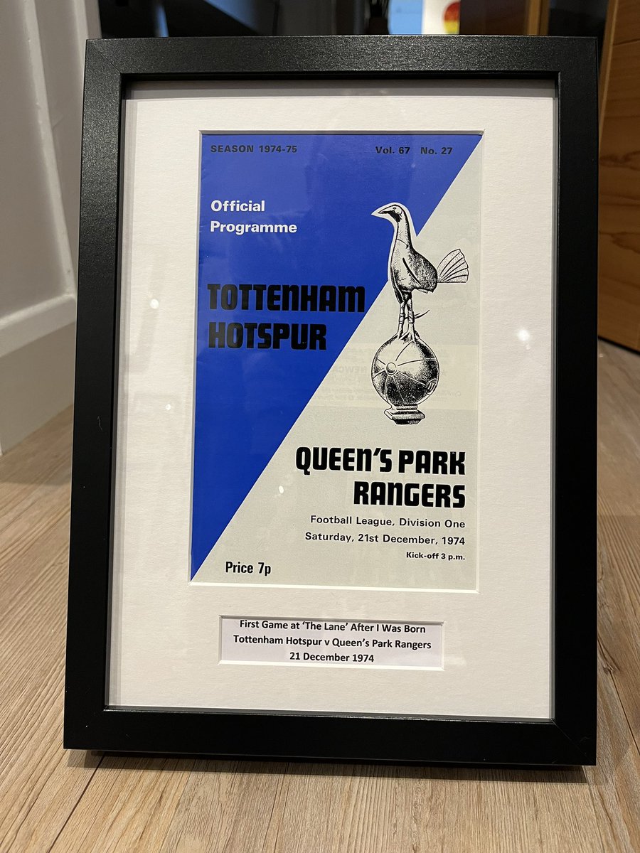 No1THFCProgs's tweet image. If looking for a present for a Spurs fans Big Birthday in Oct 2025 - 21st, 30th, 40th, 50th, 60th, I have a large selection of home programmes played in Oct 04, 95, 85, 75 &amp;amp; 65. I might be able to supply a framed prog from the 1st game at “The Lane” after they were born? DM me