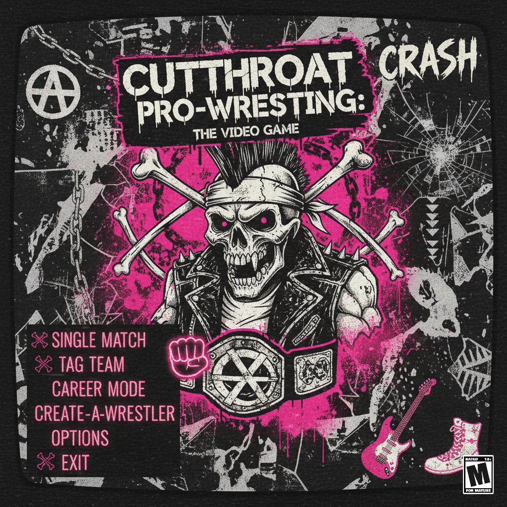 From back-alley brawls to championship glory — Get ready to survive in the most chaotic wrestling game ever unleashed — Cutthroat Pro-Wrestling: The Video Game! Step into a brutal underground world where punk meets ultraviolence, and every match ends in mayhem.

more info soon.