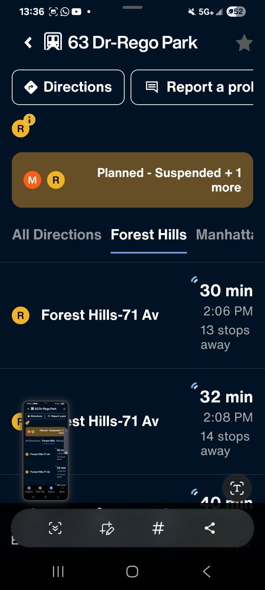 SubwayFor's tweet photo. @NYCTSubway 30-minute wait for a n/b R train... and you don't even bother to issue an alert on the app... Shame on you! https://t.co/xSCTSfHCxx