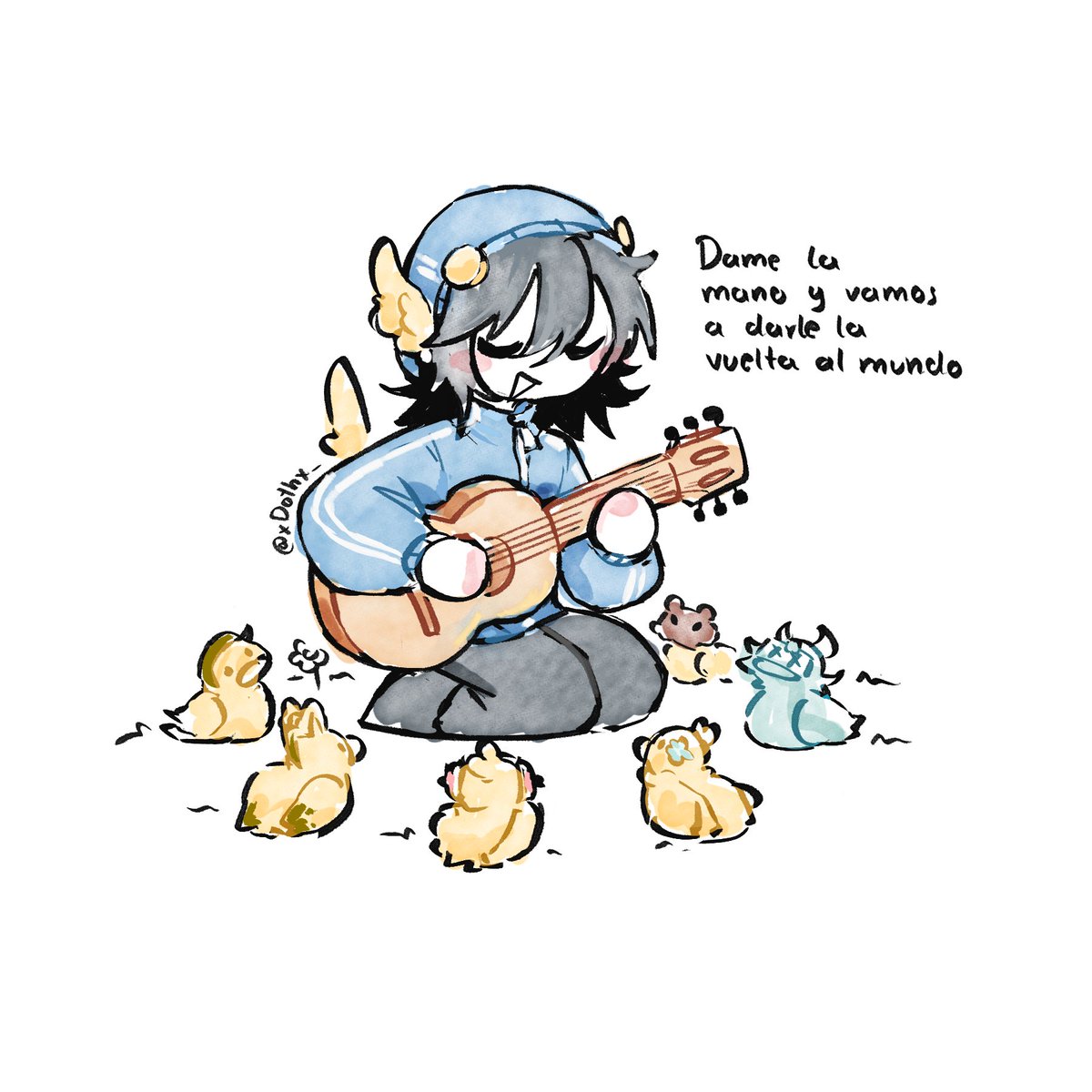 𝐃í𝐚 𝟒: 𝐂𝐚𝐧𝐭𝐚𝐧𝐭𝐞 🎶

[ #Quacktober #quackityfanart ]