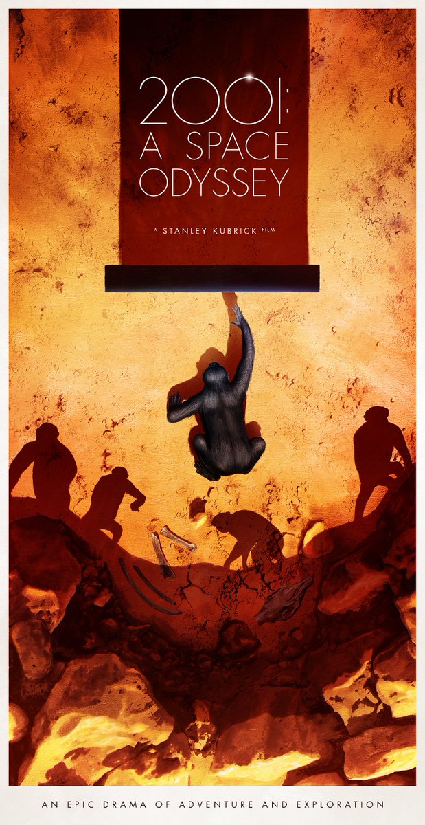 Fantastic posters for 2001: A Space Odyssey by <a href="/AdStothard/">Adam Stothard</a> 

#2001ASpaceOdyssey