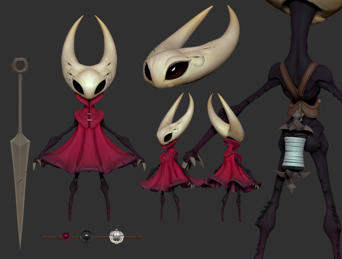 🕷️Hornet Fanart - WIP

Based on <a href="/FromHappyRock/">Nicholas Kole</a> 's concept with a few small adjustments so it matches the Hollow Knight model I made back 2020 >_o (And yeah the arms are just in T-Pose, they don't pierce through the cloth xD)

#silksongfanart #silksongart #silksong