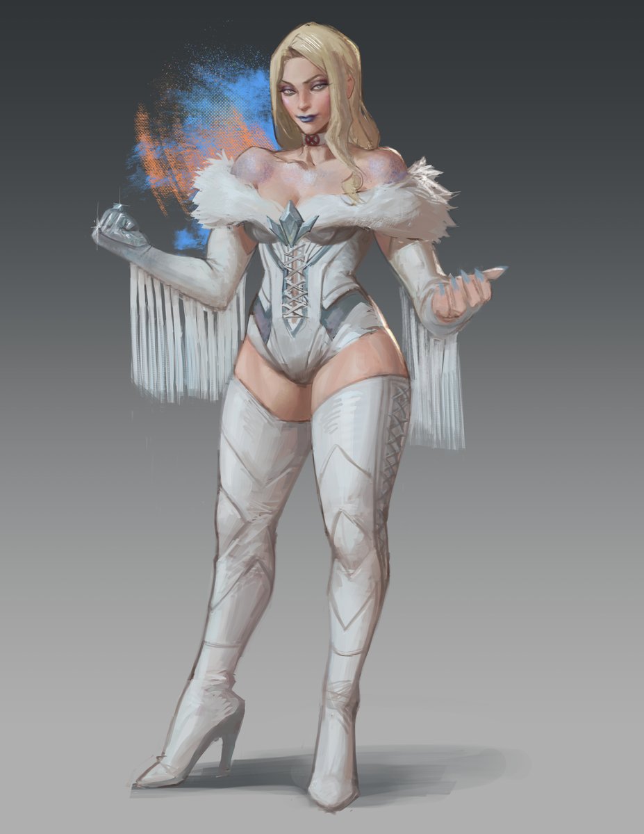 YC_yorkchow's tweet image. rkgk emma frost if she was a grappler in Tokon