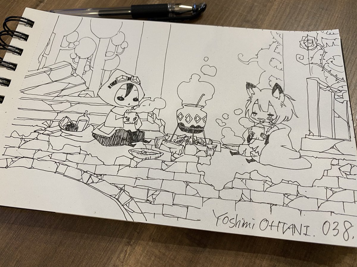 YoshimiOHTANI's tweet image. Some warm soup to lift your spirits.

Today’s Scribble 
04 October, 2025

All my ‘Today’s Scribble’ pieces are one-shot drawings—no drafts.

#DoodleWorld
#OriginalCharacter #PenSketch #illustration