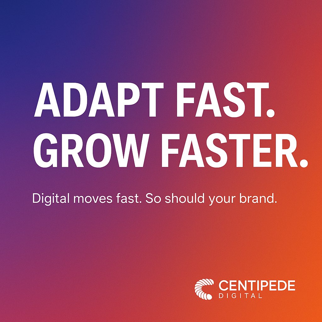 Adapt fast. Grow faster.
Digital moves at the speed of culture — if your brand isn’t evolving, it’s falling behind.

Be bold. Test. Optimize. Lead.

#DigitalMarketing #BrandGrowth #MarketingStrategy #CentipedeDigital