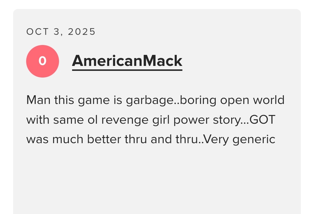 kjngamer's tweet photo. People are trying to review bomb Ghost of Yotei 🤦🏻♂️🤦🏻♂️ https://t.co/gXt2zBTIIg