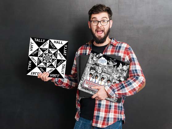 tally_hol's tweet image. The Tally Hall fandom with the same two albums we’ve had for 15 years watching the Taylor Swift fandom fight over album number twelve