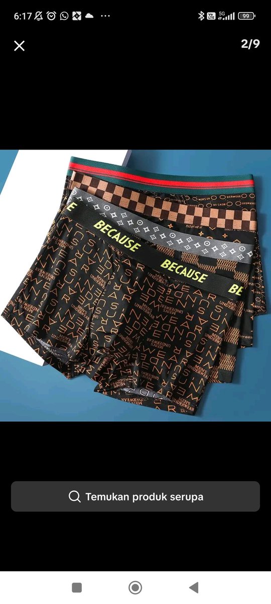 hiltiapplicator's tweet photo. Boxer yang nyaman banget dipake nya.. adeeemm
Insya Alloh gak akan nyesel deh, murah banget karena lg ada promo.
Coba aja klik link dibawah 

PAKET 4 PCS Celana Dalam Pria Boxer Motif corak Because Poliester Spandek CDP108 Sholadia https://t.co/tLaLXlU05b https://t.co/MaWe5QLmlK
