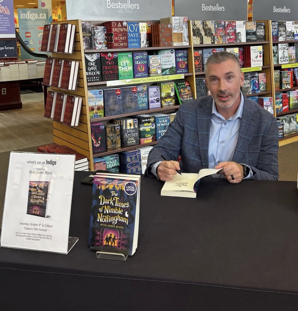 Great afternoon signing books at Chapters Polo Park!