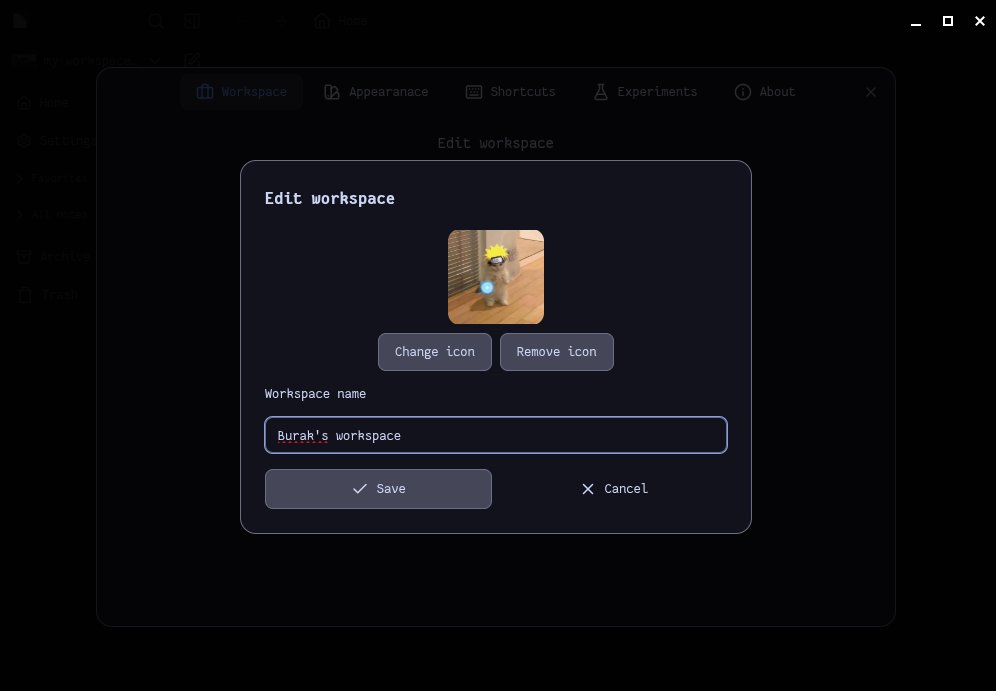 codingwithburak's tweet image. Workspace customization is ready.