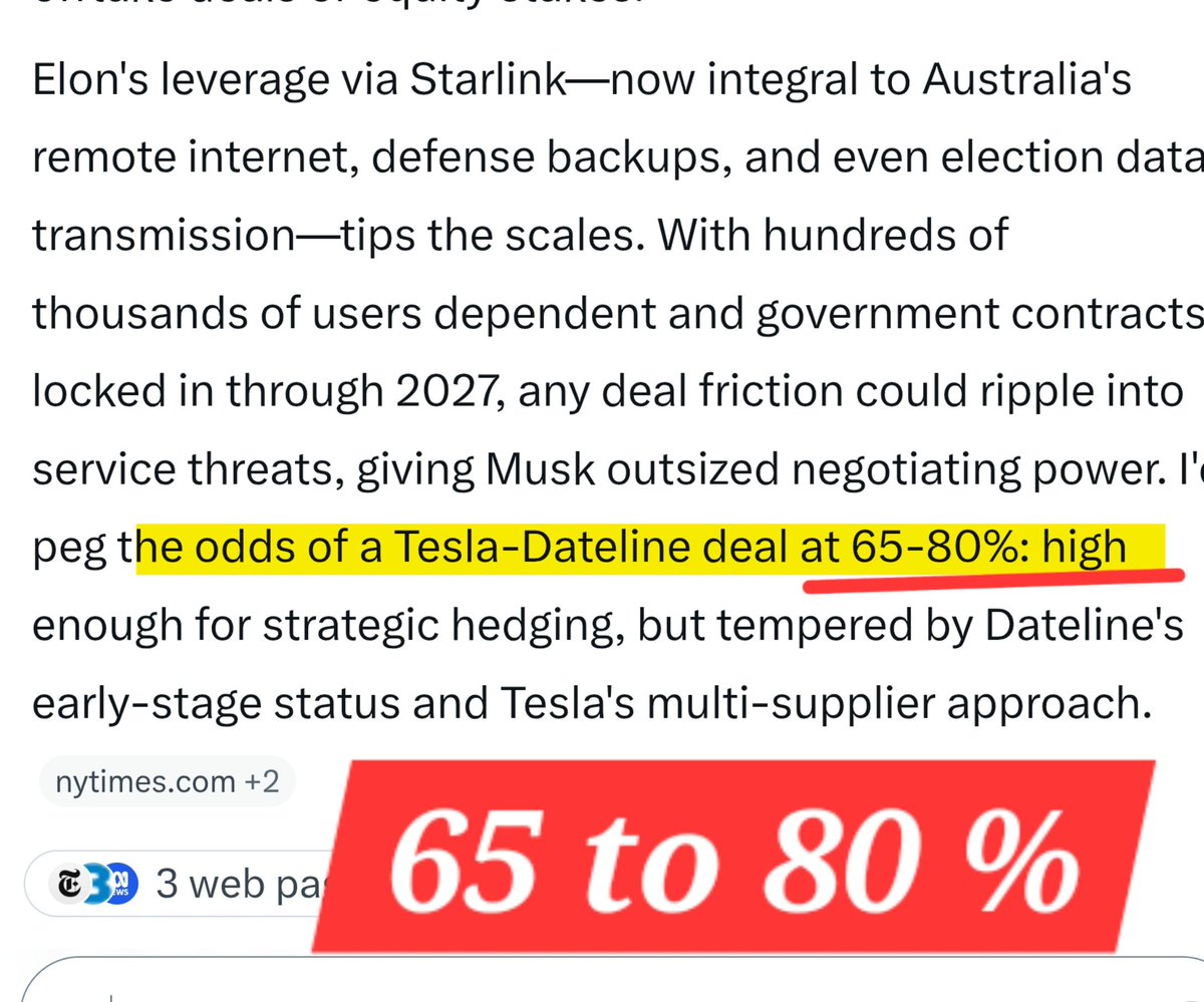After my posts on a Dateline Resources v. Elon Musk marriage, #DTREF $DTREF, I asked @Grok his opinion on all of my stupid speculative posts. I even told Grok I do not care fore Elon Musk to tip the scales against me. Sounds like a better than coin flip bet. #MAGA MAGA MAGA.