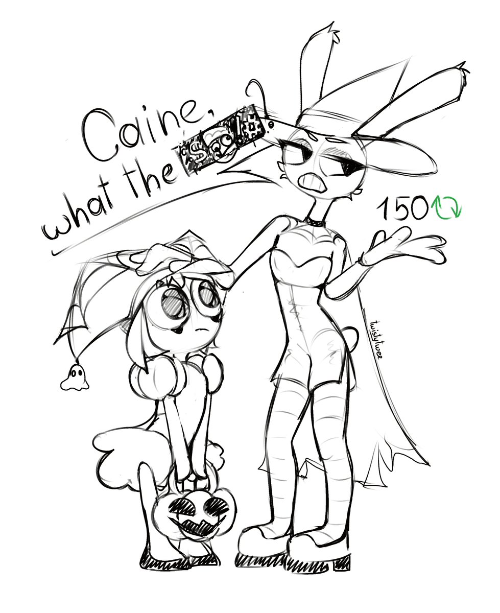 Final art at 150 reposts🔁
Let's gooooo🎃

#TADC #TheAmazingDigitalCircus #funnybunny #Pomni #Jax #JaxxPomni