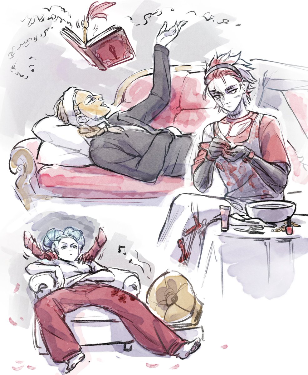 This made me think about #Fractrio during their rest time 💅