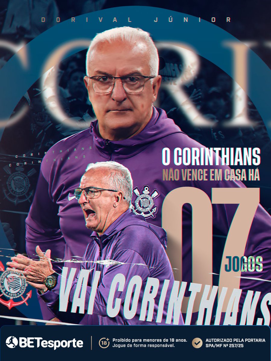 betesporte's tweet photo. O Corinthians está há 7 jogos sem vencer jogando em casa. Será que é hoje contra o Mirassol que o Timão desencanta diante da Fiel Torcida? https://t.co/CSAUFPch3J