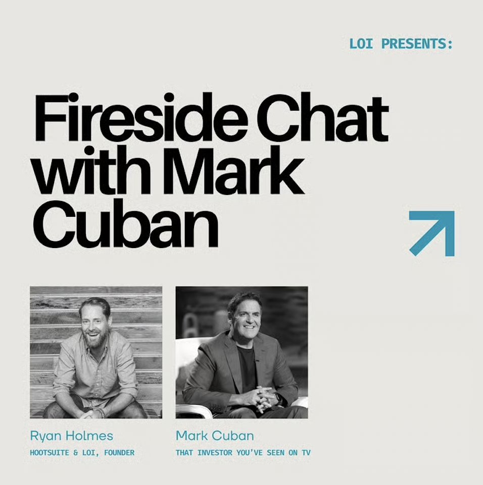 Joel Hansen (@joelshansen) on Twitter photo Free Oct 24th? Join us for a virtual fireside chat with <a href="/mcuban/">Mark Cuban</a> and <a href="/invoker/">Ryan Holmes</a> at 10 am PST
gonna dig into his take on startups, building and investing in the next gen.
okay, and maybe a little bit about the <a href="/dallasmavs/">Dallas Mavericks</a>
maxing out at 300 spots: luma.com/s266bpq7 Free Oct 24th? Join us for a virtual fireside chat with <a href="/mcuban/">Mark Cuban</a> and <a href="/invoker/">Ryan Holmes</a> at 10 am PST
gonna dig into his take on startups, building and investing in the next gen.
okay, and maybe a little bit about the <a href="/dallasmavs/">Dallas Mavericks</a>
maxing out at 300 spots: luma.com/s266bpq7