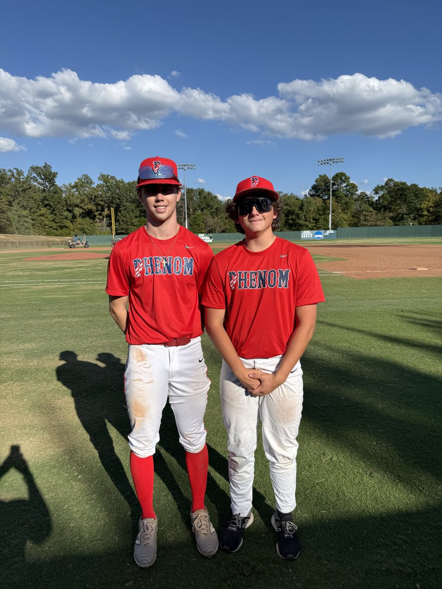F: Phenom Shifflet 3, East Texas Titans Martinez 1
Co-PoG: <a href="/TravisBurk26/">Travis Burkhalter 2026</a> 1-2, 2 RBI
Co-PoG: <a href="/RafelloAdamez/">Rafello Adamez</a> 4 IP, 6K, 0 ER