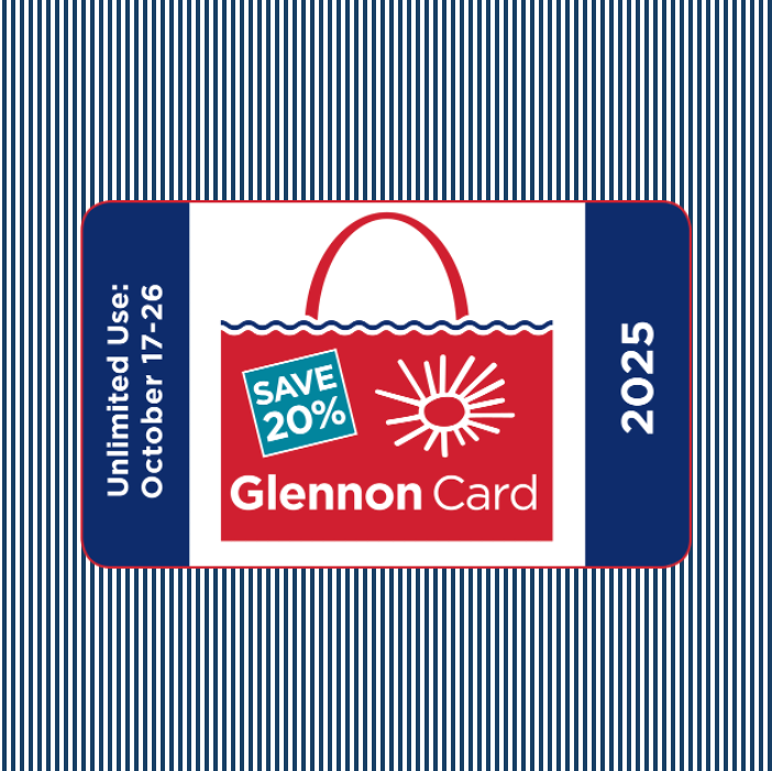 townandstyle's tweet photo. Shop to support a cause! Purchase a Glennon Card for 10 days of savings at local retailers and restaurants from Oct. 17-26.

For more information on merchants, @cardinalglennon  community support, and to purchase, visit https://t.co/3DlLdBCDrr. https://t.co/PybhzYrisX