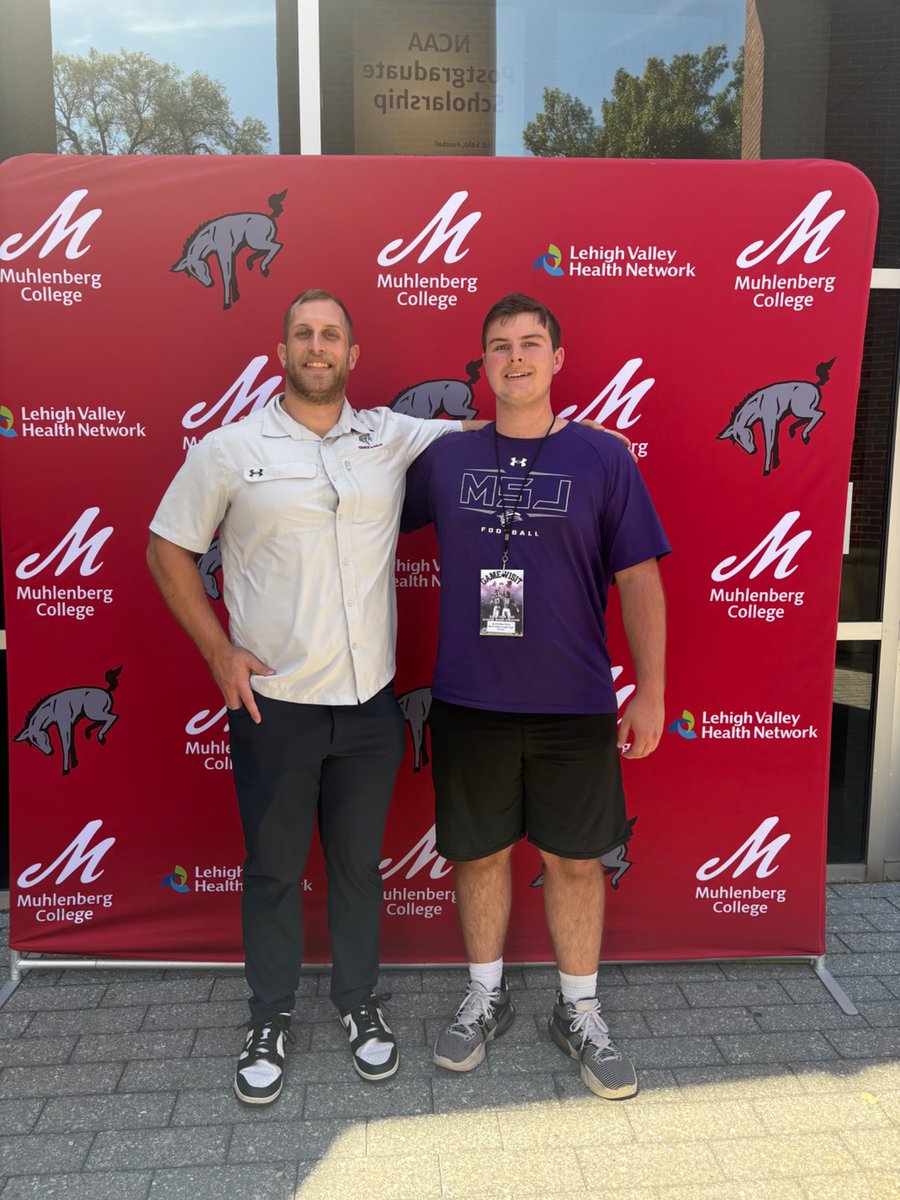 JacobUrbanDavis's tweet photo. Thank you Muhlenberg Track and Field for having me today for Prospect Day. I enjoyed meeting with Coach Filanowski, Coach Mastro, and some current throwers to learn more about the program. This team has great energy and a proven track record. @Muhl_Sports https://t.co/XpPDD0Q7LA