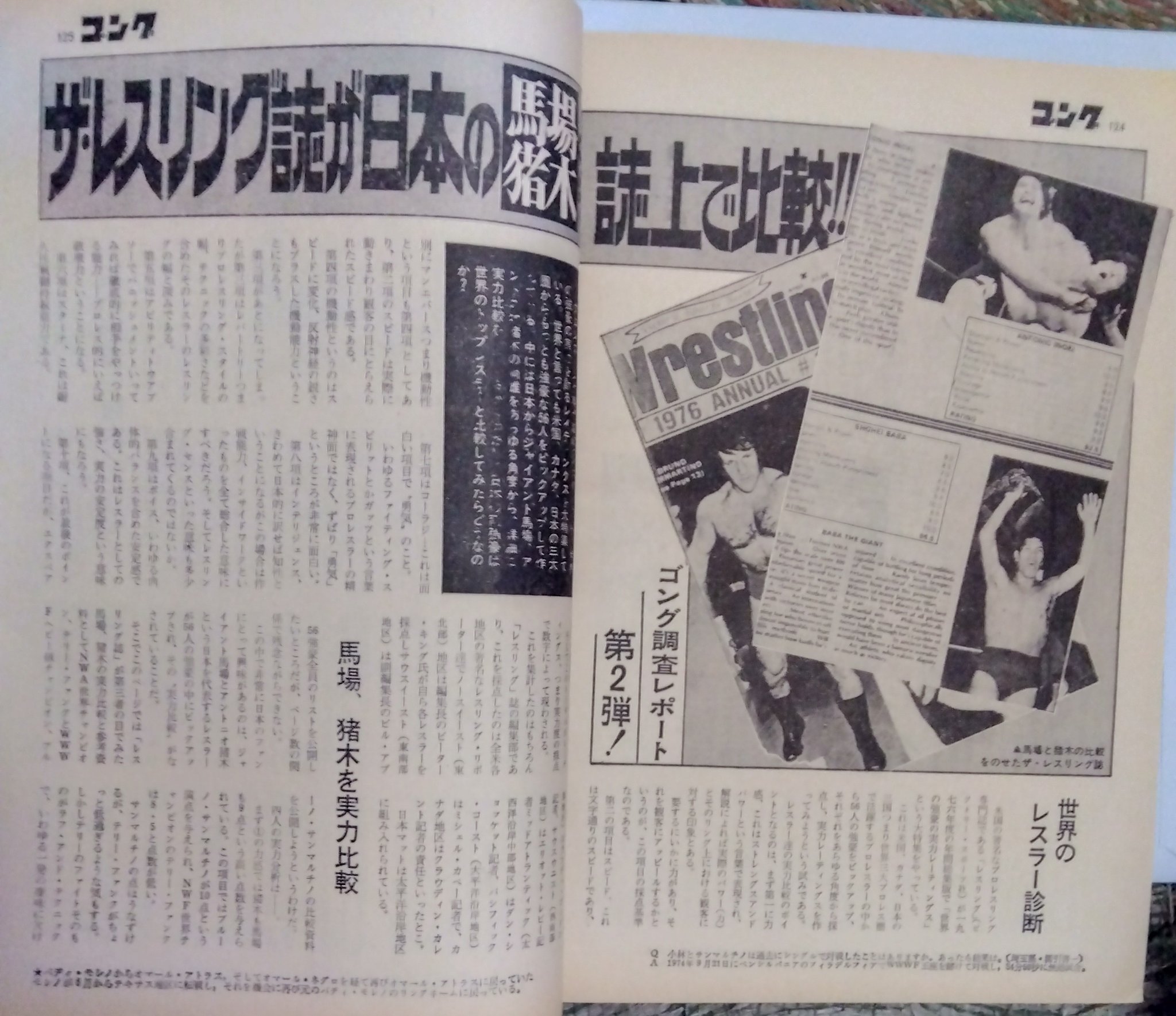 別冊ゴング1976年8月号 プロレス雑誌 プロレス雑誌 別冊ゴング 1976年 8月号 - メルカリ