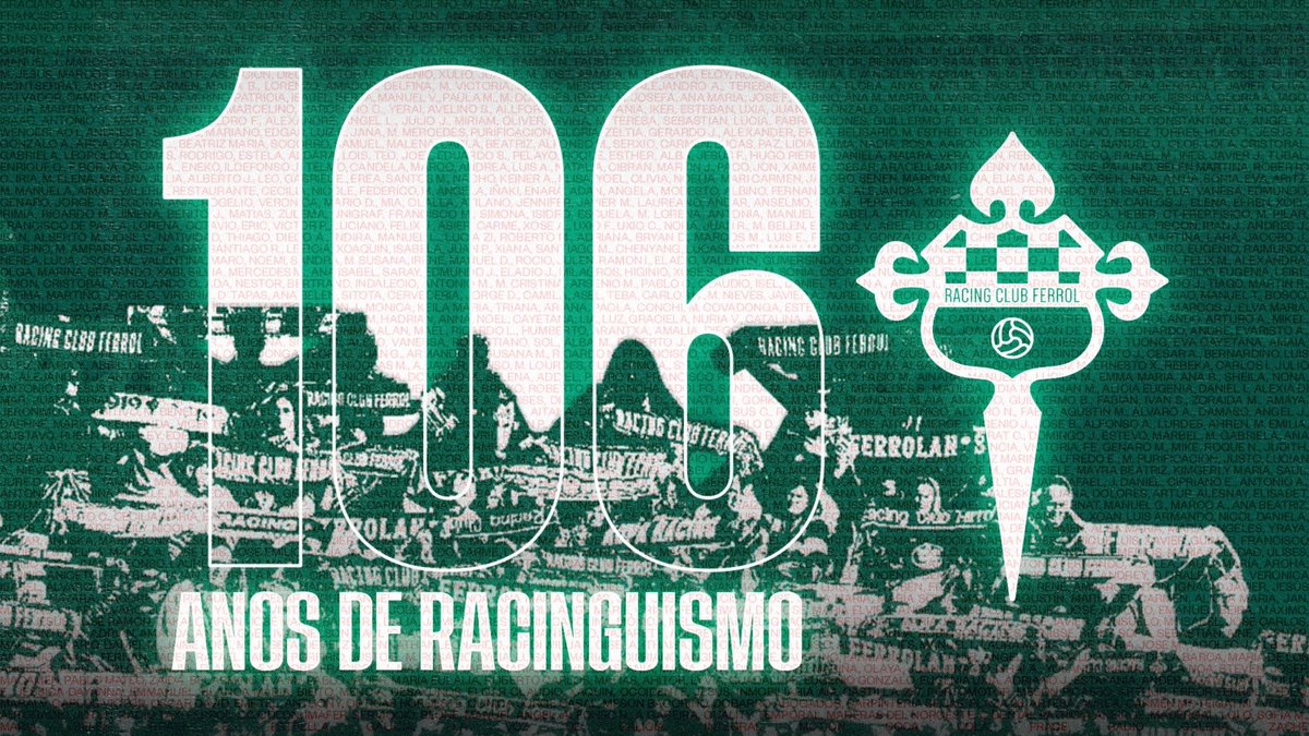 🎂 Ricardo, Martina, Telmo, Gala… e así, ata 8.250.

Grazas a cada un de vós: aos que foron, aos que sodes, aos que serán, por formar parte desta historia. Da nosa historia

Racinguistas, parabéns!

#ACategoríaDásnolaTi #LaCategoríaNosLaDasTú 
#Aniversario
#SomosDeFerro