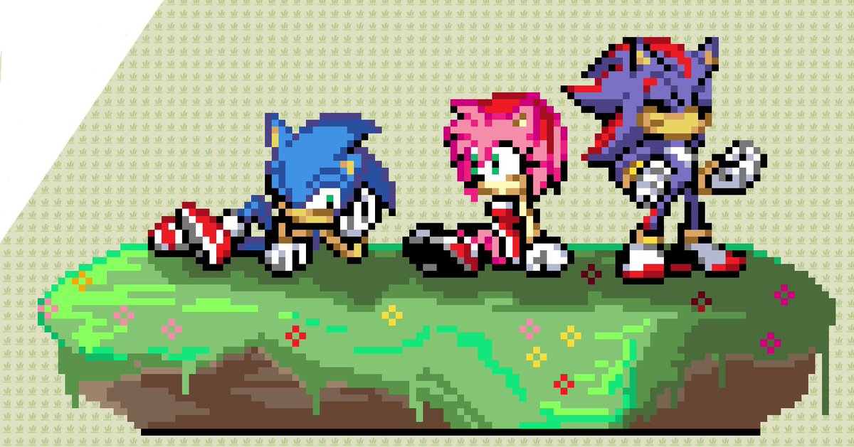 aandydandy's tweet photo. drew a #sonshadamy on wplace ^_^ used the advance + battle sprites https://t.co/g2E8h6wSSR