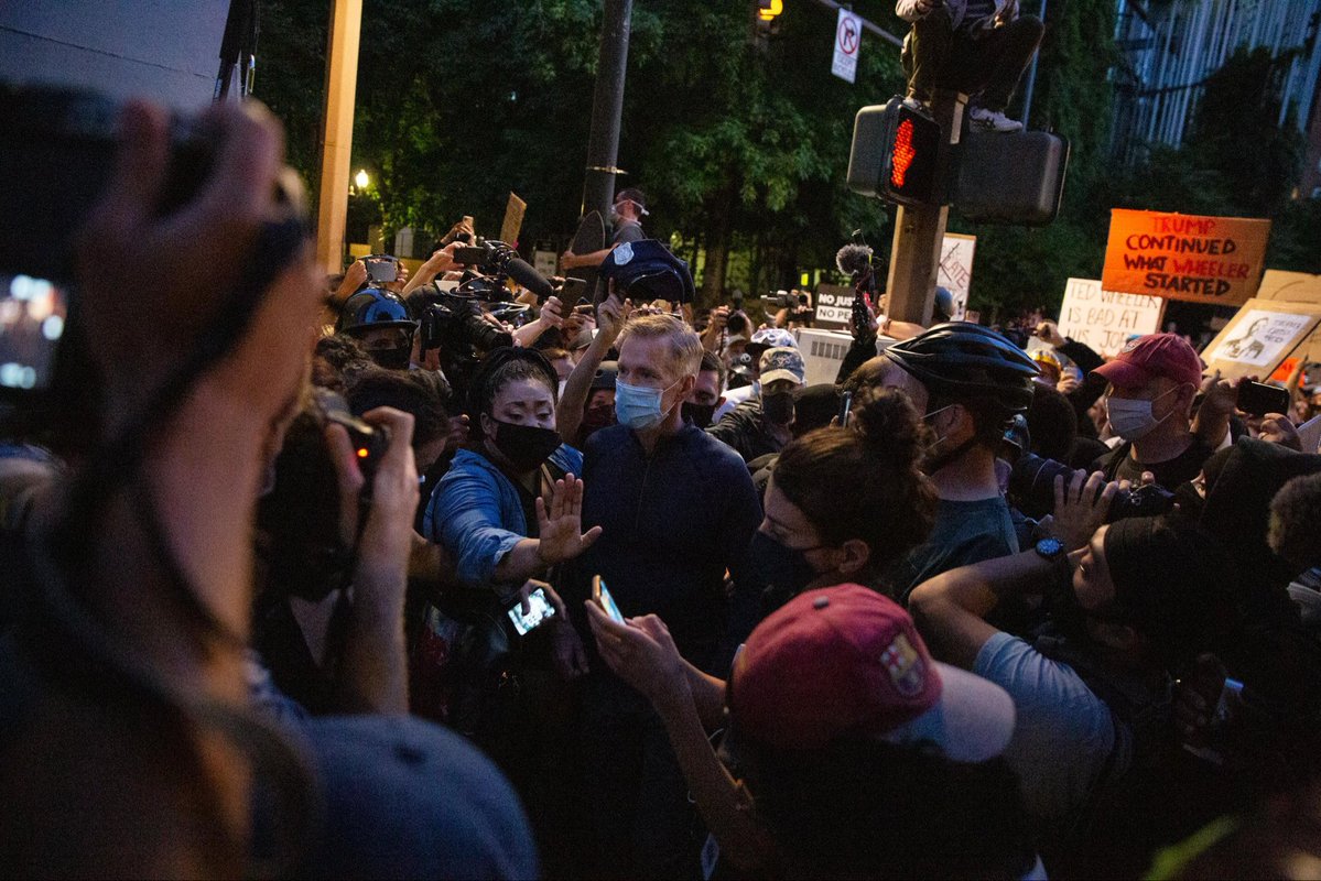oregonducksmama's tweet image. Come on Mayor Wilson… Even the old Mayor of Portland went down to the riots. You can too. 

Crazy how 5 years later we are still talking about this in Portland isn’t it?! Almost like they haven’t stopped in 5+ years?! Odd… 🤔