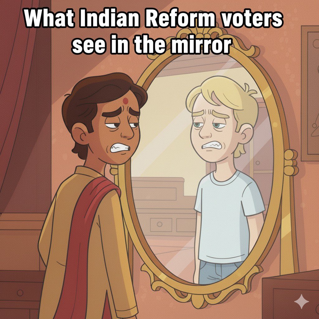 bipboopnotabot's tweet photo. @DillyHussain88 White reform voters would refer to him as a p**i https://t.co/v5IAc0MyMn