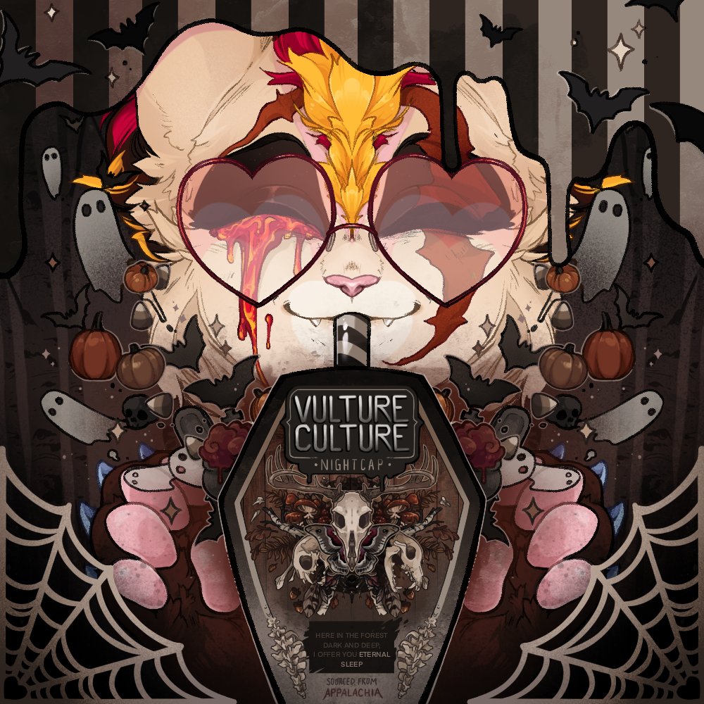 maybe a rest is just what he needs. hopefully he'll wake when halloween arrives, what did it say again?

art by the lovely <a href="/BewitchedInk/">☾ WITCH ☾</a> !!