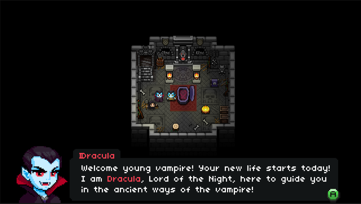rob_robbbbb's tweet photo. #screenshotsaturday #indiegames #pixelart #vampires https://t.co/pEyQNaxZmr