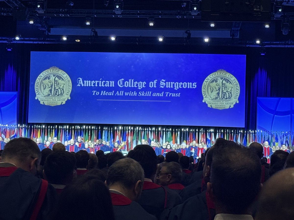 And so it begins.
Convocation ceremony 2025
<a href="/AmCollSurgeons/">American College of Surgeons</a> #ACSCC25