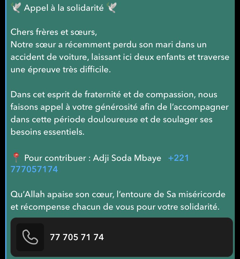 Sir_Amares's tweet image. Salam salam mbokou yi nieuwate na dei beugone niou diap si rek diapalei sunu sister bi lou way ame rek xeboul dara  sur ce numéro wave/OM 777057174 au nom de Adja Soda Mbaye
#rtapprecies
