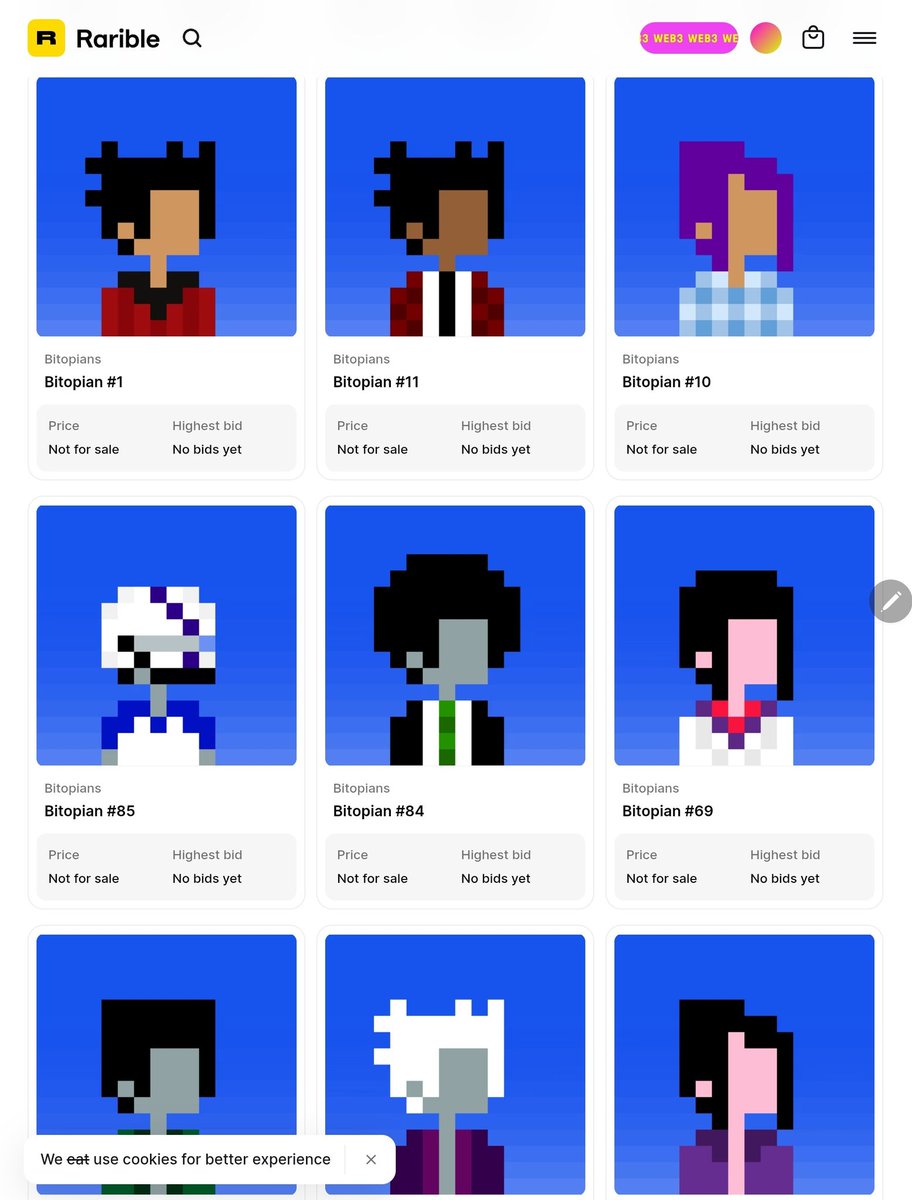 CryptohodlumNew's tweet image. Woo hoo! I've just minted some of @oluebubeoti new #BBBs - they're full body versions of some fab PFPs I minted last year called @bitopians and they've also got some cool accessories so I'm super excited for the reveal 👀👀👀