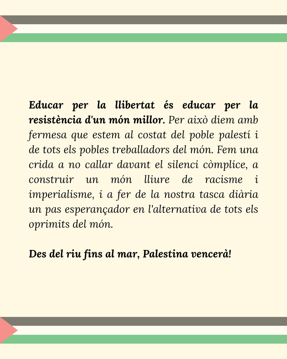 AETantComPuc's tweet photo. L'A.E. Tant Com Puc rebutgem el genocidi palestí 🇵🇸✊ https://t.co/y1fQGFaAAH
