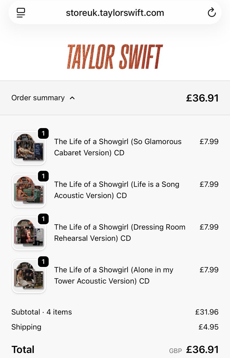 i can’t wait to have these in my hands 😍❤️‍🔥 #TSTheLifeofaShowgirl 
<a href="/taylorswift13/">Taylor Swift</a> <a href="/taylornation13/">Taylor Nation</a>