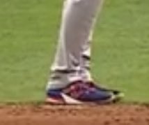 Ohtani wearing mets colored cleats to troll philly lmfao.