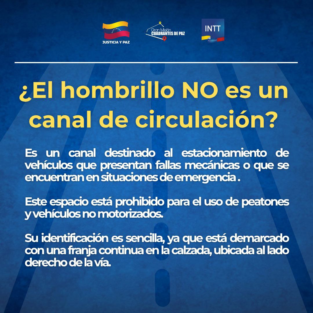 InttContigo's tweet photo. ¿Sabías qué el hombrillo es un canal de emergencia y no está permitido circular por esta vía? 

El INTT, oficina Tucacas brinda un espacio para conocer, refrescar y afianzar el conocimiento de las normas establecidas en la Ley del Transporte Terrestre. https://t.co/gDV7mPvXIE