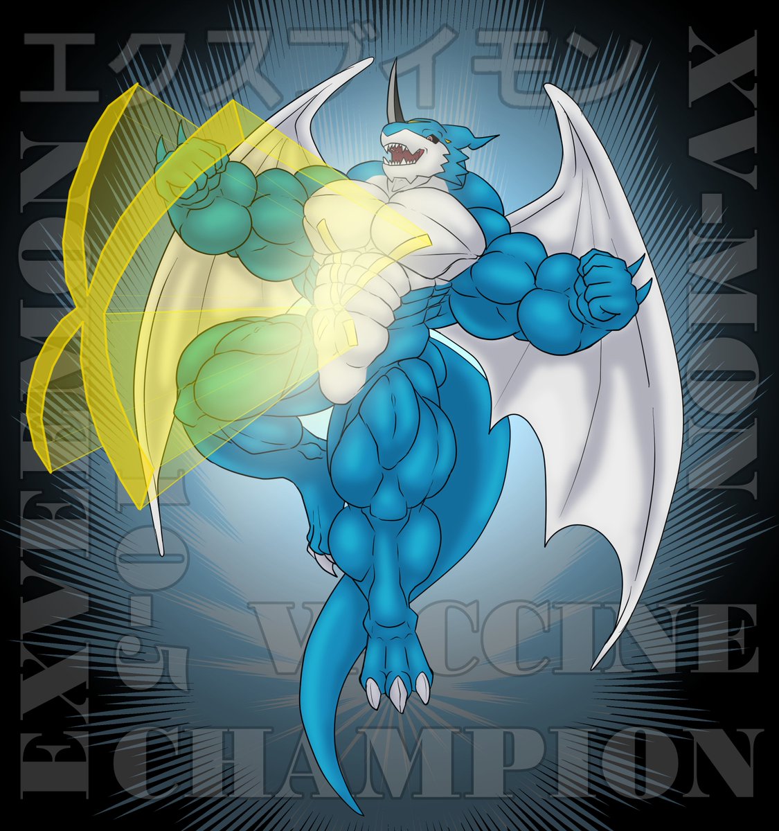BlueDragonMoon2's tweet photo. It's October 5th which means, it's Exveemon Day.
So here is I made for the occasion.
#Exveemon #Xvmon #ExveemonDay #XVmonDay #Digimon https://t.co/7piD64Z4pS
