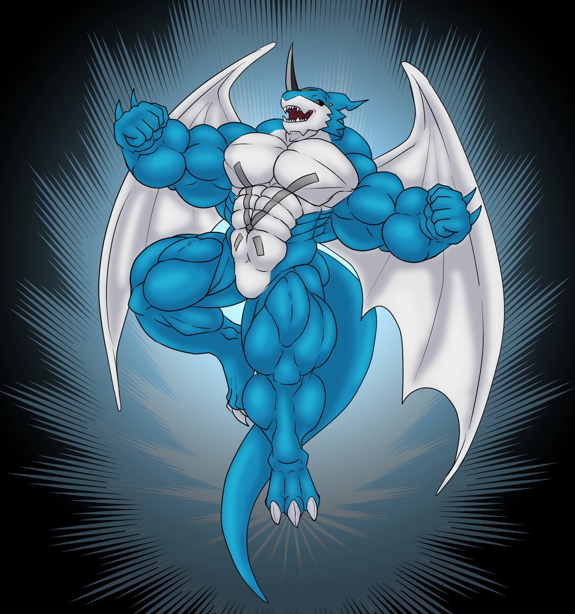 BlueDragonMoon2's tweet photo. It's October 5th which means, it's Exveemon Day.
So here is I made for the occasion.
#Exveemon #Xvmon #ExveemonDay #XVmonDay #Digimon https://t.co/7piD64Z4pS