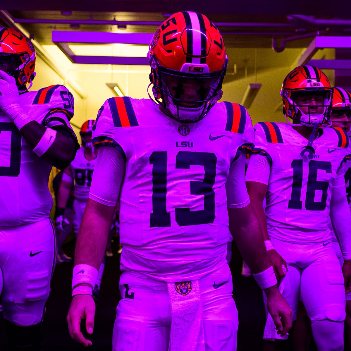 HydrationHyder's tweet photo. Hey Nuss, have you ever thought of going back to #13? Might be the play!

@Garrettnuss13 @CoachBrianKelly @LSUfootball 

#GeauxTigers https://t.co/7gJzpAa5cI
