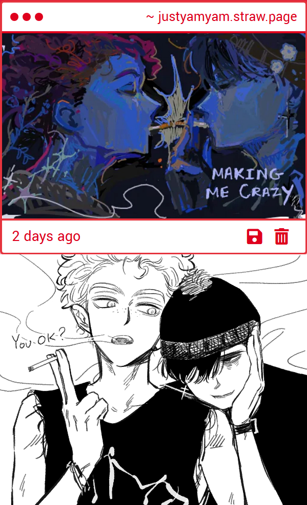 Thank you for the amazing art, Dae. We’ve been on the timeline together for such a long time — it feels kind of emotional! I’ve always loved your work🥰